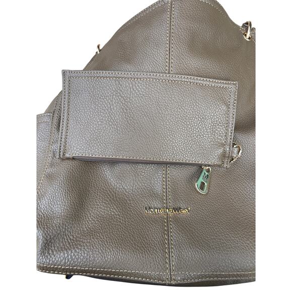 Montana West Brown Shoulder Bag - Picture 7 of 8